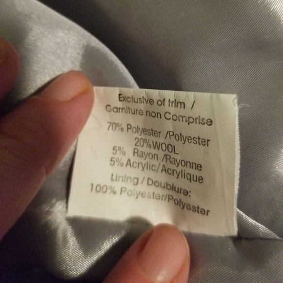 Cute herringbone tweed blazer, size 10, EUC - Picture 8 of 8